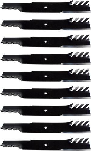 USA Mower Blades® (9) MB111BP for Scag A48111, A48304, 481708, 482879 Length 21 in. Width 2-1/2 in. Thickness .204 in. Center Hole 5/8 in. 60" 61" Deck