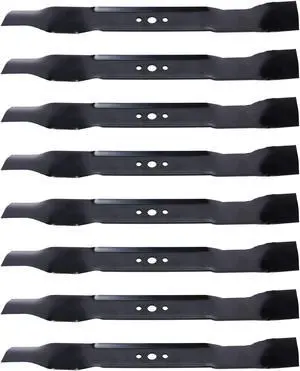 8 USA Mower Blades AYP486BP Mulching Blade Fits AYP® Craftsman® 165833B 176135 594893001 532406706 406712X431 Length 21in. Width 2-1/4in. Thickness .134in. Center Hole 5/8in. 21in. Deck