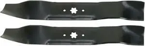 2 USA Mower Blades MTD610MBP Extra High-Lift Mulching Blade for MTD 4720610 490-110-M114 7420610 742-0610A Length 19-5/16 in. Width 2-3/4 in. Thickness .150 in. Center Hole 6 Point Star 38 in. Deck