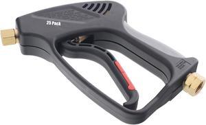 25 pack of 5000 PSI Pressure Washer Gun 3/8in. Inlet 1/4in. Female Outlet 10.5 GPM Replacement Gun with Trigger Lock and Easy Grip for Hi Temp Applications