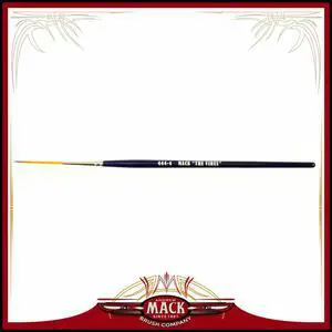 Andrew Mack The Virus Scrolling Script Pinstriping Brush Size 4 Series 444 with Specially Blended Golden Taklon, 1-5/16" Length Out