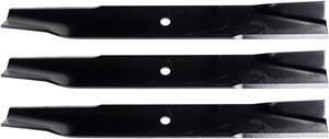 USA Mower Blades U13760BP (3) High-Lift for Dixon® 12421 13956 18931 9383 539119871 Length 20-1/2in. Width 2-1/2 in. Thickness .200 in. Center Hole 5/8 in. 60 in. Deck