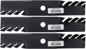 3 USA Mower Blades® Toothed for Toro® 109-6872, Exmark® 103-6381, 48" Deck