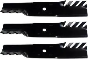 USA Mower Blades® (2) MB110BP Mulching for Bad Boy 038-5350-00 038-5350-0050 Length 16-1/2 in. Width 2-1/2 in. Thickness 0.204 in. Center Hole 5/8 in. 32" 48" Deck