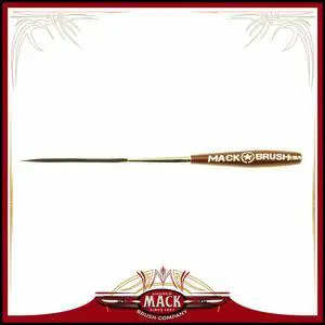 Andrew Mack Size 000 Series Long Bob Pinstriping and Scrolling Brush Black Synthetic & Blue Squirrel Blended 1 3/4" Hair
