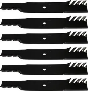 6 USA Mower Blades® MB1113BP Toothed Blade for Scag 481708 481712 482879 48304 483318 A48111 A48304 48111 482787 482881 Ferris 1520842 1520842S 5020842 15208425 20842 20842s 481712 5020842s 61" Deck