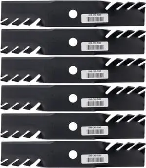 6 USA Mower Blades® Toothed for Toro® 109-6872, Exmark® 103-6381, 48" Deck