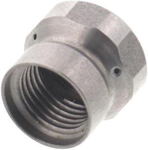 Erie Tools Button Nose 1/8" Drain Cleaning Nozzle 4.0 Orifice 5500 PSI Stainless Steel for Sewer Pipe Water Jetter