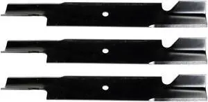 3 USA Mower Blades® U11111BP High Lift for Encore 823006 Gravely GDU10232 05290000 Scag 48111 481708 481712 482879 Length 21 in. Width 2-1/2 in. Thickness .203 in. Center Hole 5/8 in. 61 in. Deck
