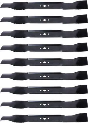 9 USA Mower Blades AYP486BP Mulching Blade Fits AYP® Craftsman®  165833B 176135 594893001 532406706 406712X431 Length 21in. Width 2-1/4in. Thickness .134in. Center Hole 5/8in. 21in. Deck