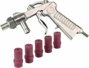 Dragway Tools Blast Media Gun & (5) 4MM Nozzles for 25 60 90 Sandblast Cabinet