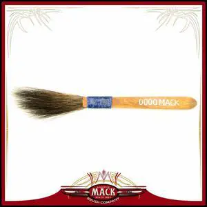 The Original Mack Sword Striping Size 0000 Series 10 Blue Squirrel Hair Pinstriping Brush 3/16" THIN Hair Head Width
