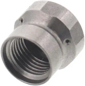 Erie Tools Button Nose 1/8" Drain Cleaning Nozzle 3.5 Orifice 5500 PSI Stainless Steel for Sewer Pipe Water Jetter