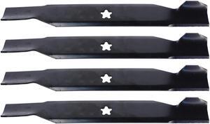 USA Mower Blades (4) AYP842BP High Lift Mower Blade Fits AYP® Craftsman® 12784 127842 138407 138497 138970 193957 Length 19 5/16in. Width 2 1/4in. Thickness .150in. Center Hole 5 PT ST 38in. Deck