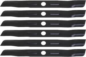 6 USA Mower Blades® BD19BP Low Lift Mulching Blade Replaces Black and Decker® 9054143 90541433-01 Length 18 1/2 in. Width 1 3/4 in. Thickness .150 in. Center Hole 1 in.