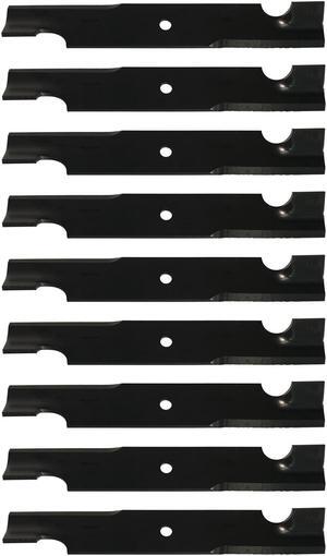 USA Mower Blades U13750BP (9) High-Lift for Gravely® 8779251 8861651 88993300 046998 Length 17in. Width 2-1/2 in. Thickness .250 in. Center Hole 5/8 in. 32 in. and 50 in. Deck
