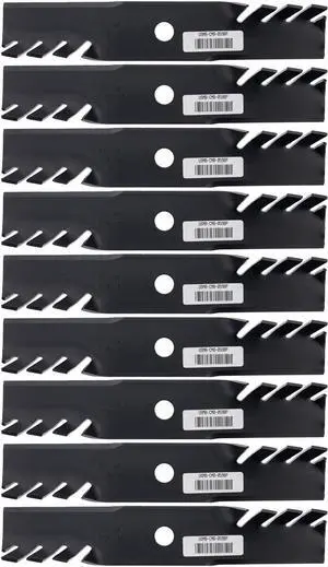 9 USA Mower Blades® Toothed for Toro® 109-6872, Exmark® 103-6381, 48" Deck