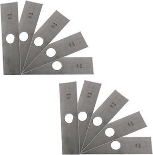 10 USA Mower Blades® Edger Blade UnSharpened Not Heat Treated or Painted 8" x 2" x .120" Center Hole 1" for Echo 69601552631 720237001 Husqvarna 578392802 Maruyama 216062 840084 4133-713-4102