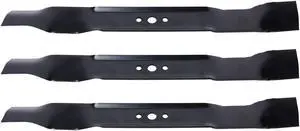 3 USA Mower Blades AYP486BP Mulching Blade Fits AYP® Craftsman®  165833B 176135 594893001 532406706 406712X431 Length 21in. Width 2-1/4in. Thickness .134in. Center Hole 5/8in. 21in. Deck