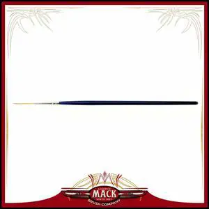 Andrew Mack The Virus Scrolling Script Pinstriping Brush Size 0 Series 444 with Specially Blended Golden Taklon, 7/8" Length Out