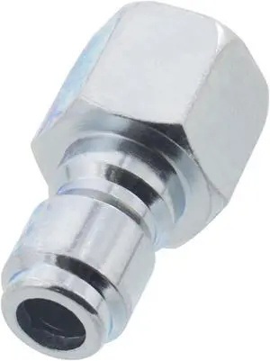 Erie Tools Pressure Washer 3/8in. Female NPT to Quick Connect Plug Zinc Plated Coupler High Temp 4000 PSI 10.5 GPM