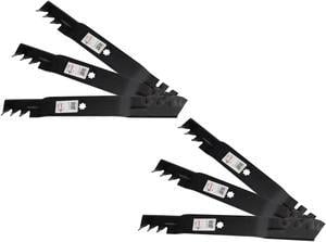 Rotary® 11594 (6) Replacement Lawn Mower Blades John Deere® AM137328 AM141033 GX22151 GY20850 21-3/8 Length 2-1/2 Width .160 Thickness 7 PT ST Center Hole Fits 42in. Deck