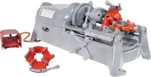 RIDGID® 535 V1 Pipe Threading Machine with 811 Die Head Extra Head Alloy Steel Dies and Reamer