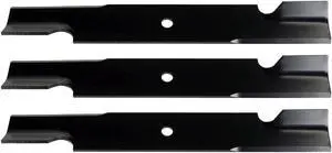 USA Mower Blades (3) U11108BP Standard Medium Lift for Great Dane® D18037 GDU10231 Length 18 in. Width 2-1/2 in. Thickness .203 in. Center Hole 5/8 in. 36 in. 52 in. 54 in. Deck