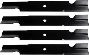 (4) U11108BP Standard Medium Lift Replacement Lawnmower Blades for Great Dane® D18037 GDU10231 Length 18 in. Width 2-1/2 in. Thickness .203 in. Center Hole 5/8 in. 36 in. 52 in. 54 in. Deck