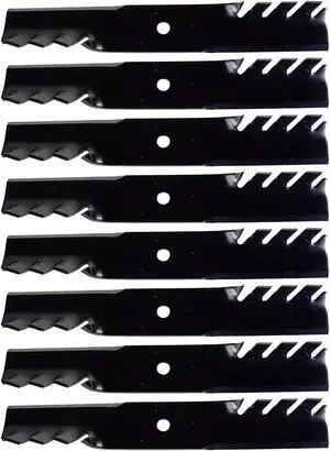 USA Mower Blades® (8) MB110BP Mulching for Bad Boy 038-5350-00 038-5350-0050 Length 16-1/2 in. Width 2-1/2 in. Thickness 0.204 in. Center Hole 5/8 in. 32" 48" Deck