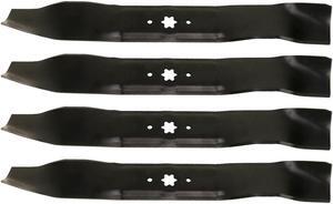 4 USA Mower Blades® MTD616MBP Extra High-Lift for MTD 490-110-M115 742-04087-0637 742-04126 7420616 742-0616 Length 21-3/16 in. Width 2-3/4 in. Thickness .149 in. Center Hole 6 Point Star 42 in. Deck