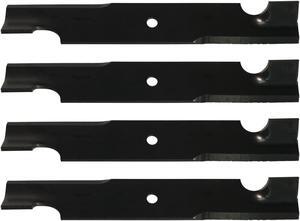 USA Mower Blades U13750BP (4) High-Lift for Gravely® 8779251 8861651 88993300 046998 Length 17in. Width 2-1/2 in. Thickness .250 in. Center Hole 5/8 in. 32 in. and 50 in. Deck
