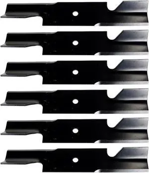 6 USA Mower Blades U11184BP Extra High-Lift for Scag 48110, 481706, 481710, 48184, 482461, 482877 A48110, A48184 Length 16-1/2 in. Width 3 in. Thickness .203 in. Center Hole 5/8 in. 32 in. 48 in. Deck