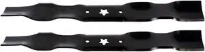 2 USA Mower Blades AYP339BP Mulching Blade Fits AYP® 532532193957  581116301 581116302 532 13 41-48 Length 19-5/8 in. Width 2-1/4 in. Thickness .140 in. Center Hole 5 PT ST 38 in. Deck