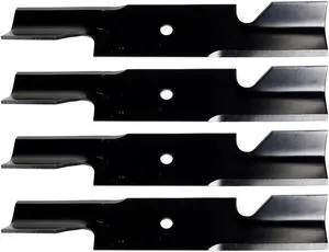 4 USA Mower Blades U11184BP Extra High-Lift for Scag 48110, 481706, 481710, 48184, 482461, 482877 A48110, A48184 Length 16-1/2 in. Width 3 in. Thickness .203 in. Center Hole 5/8 in. 32 in. 48 in. Deck