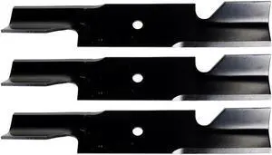 3 USA Mower Blades U11184BP Extra High-Lift for Scag 48110, 481706, 481710, 48184, 482461, 482877 A48110, A48184 Length 16-1/2 in. Width 3 in. Thickness .203 in. Center Hole 5/8 in. 32 in. 48 in. Deck