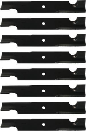 USA Mower Blades U13750BP (8) High-Lift for Gravely® 8779251 8861651 88993300 046998 Length 17in. Width 2-1/2 in. Thickness .250 in. Center Hole 5/8 in. 32 in. and 50 in. Deck