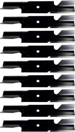 9 USA Mower Blades U11184BP Extra High-Lift for Scag 48110, 481706, 481710, 48184, 482461, 482877 A48110, A48184 Length 16-1/2 in. Width 3 in. Thickness .203 in. Center Hole 5/8 in. 32 in. 48 in. Deck