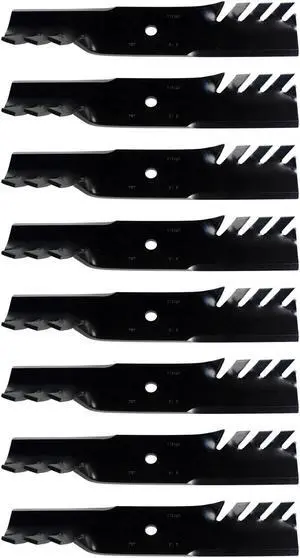 USA Mower Blades® (4) MB110BP Mulching for Bad Boy 038-5350-00 038-5350-0050 Length 16-1/2 in. Width 2-1/2 in. Thickness 0.204 in. Center Hole 5/8 in. 32" 48" Deck