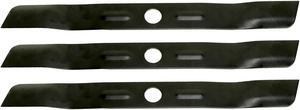 3 USA Mower Blades BD18BP Low Lift Mulching Blade Replaces Black & Decker 90548199 Length 17 1/2 in. Width 1-3/4 in. Thickness .150 in. Center Hole 1 in.