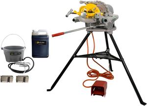 300 Pipe Threader 15682 with Genuine Steel Dragon Tools® Accessories and Premium Threading Oil