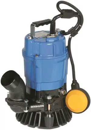 Tsurumi Sand/Trash Submersible Water Pump -3,000 GPH 1/2 HP 2in. Port HSZ2.4S-62