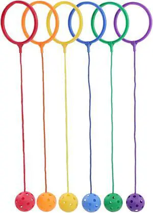 Get Out! Jump Leg Swing Ball Toy Set in 6 Assorted Colors - Ankle Skip Ball Game