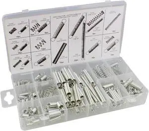 ABN Compression & Extension Steel Wire Spring 200 pc Assortment Set Springs Kit