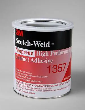 3M 19894 Neoprene High Performance Contact Adhesive 1357 Gray-Green, 1 Gallon