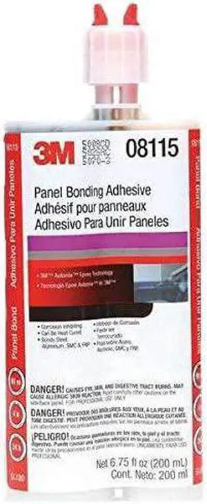 3M 08115 Panel Bonding Adhesive, 200 mL Cartridge 6 Pack