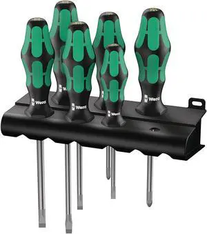 Wera 05105650001 334/6 Rack Screwdriver Set Kraftform Plus Lasertip and Rack Wera 05105650001 334/6 Rack Screwdriver Set Kraftform Plus Lasertip and Rack