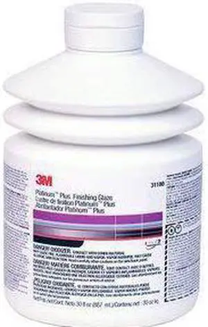 3M Platinum Plus Finishing Glaze, 31180, 30 oz, 6 per case