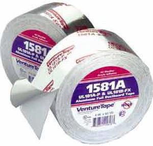 3M 15817 Venture Tape 1581A HVAC Foil Tape, 180' Length x 2-1/2" Width (1 Roll)