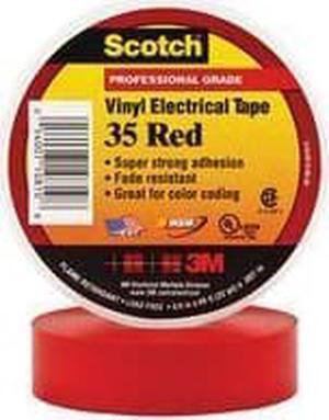 3M 35RED3-4X66 Vinyl Electrical Color Coding Tape 3-4 in x 66 ft Red